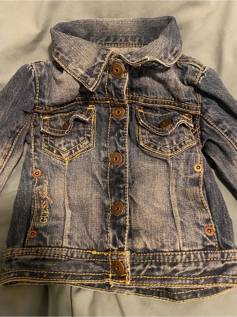 Guess Kids Blue Washed Denim Jacket